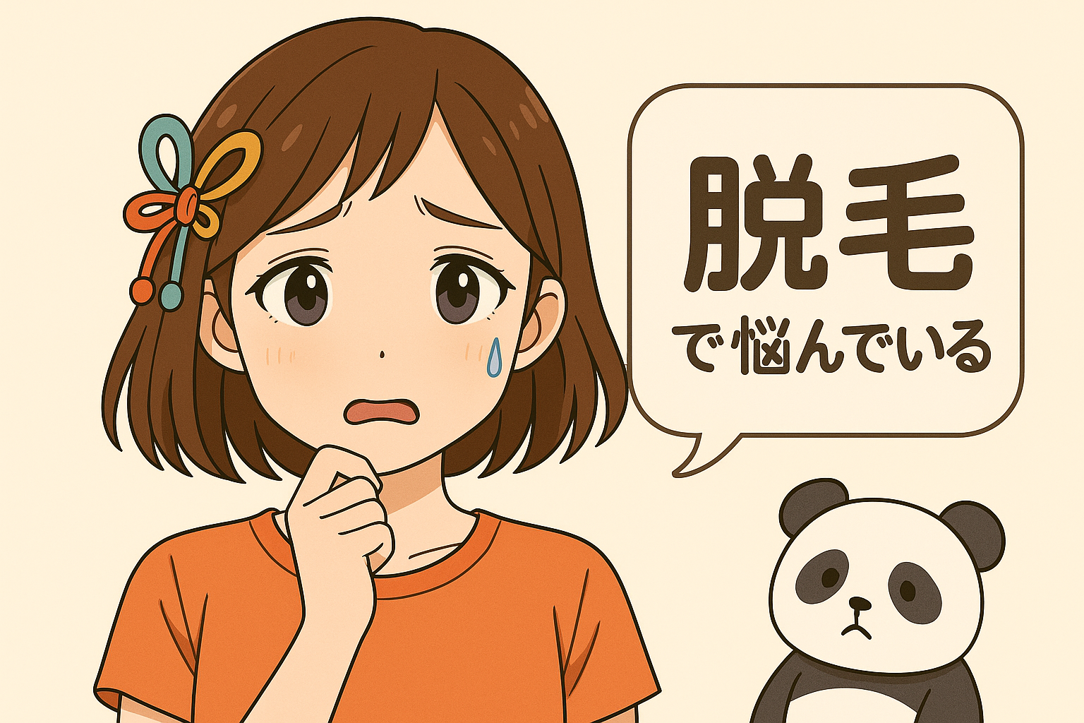 脱毛で悩んでいるyui