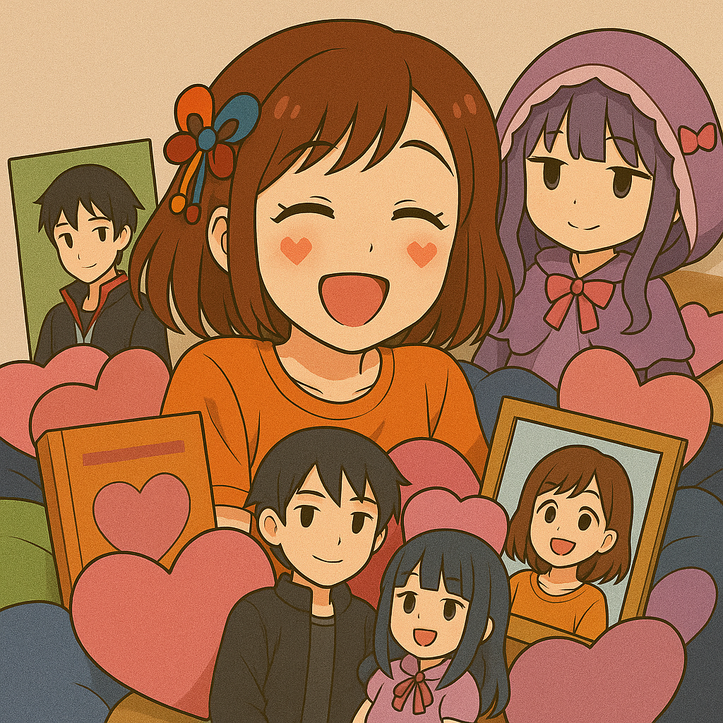 多ジャンルの推しグッズに埋もれるyui