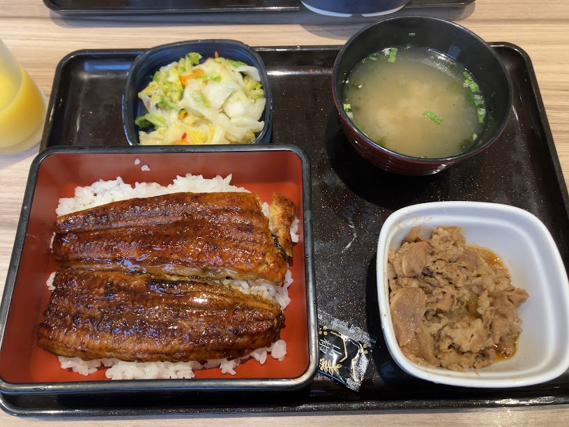 吉野家うな重牛小鉢セット