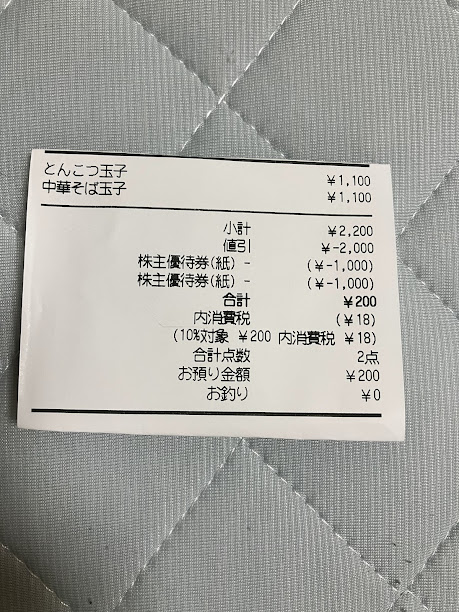 力の源HDの株主優待 一風堂発寒店